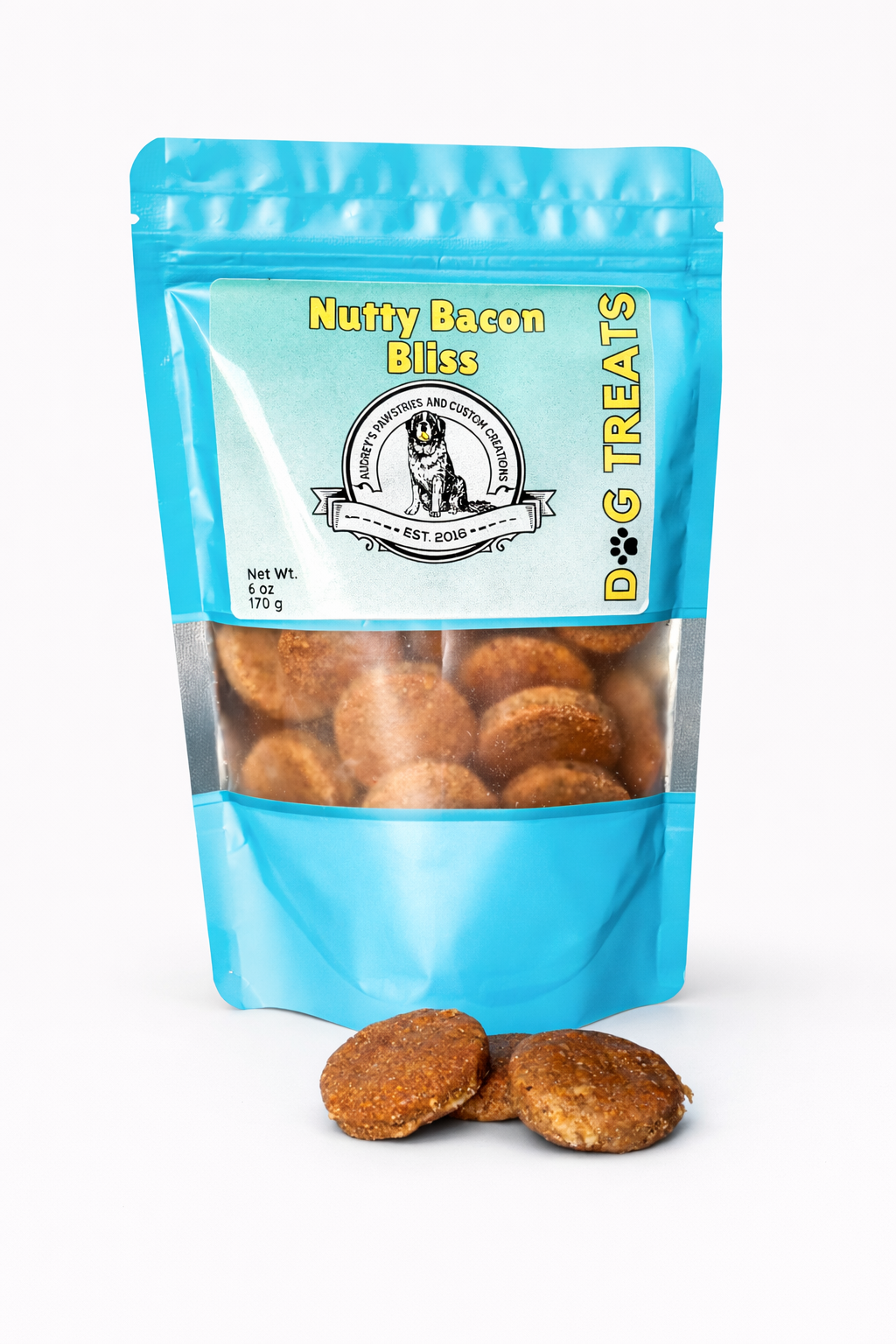 Peanut Butter Bacon Dog Treats