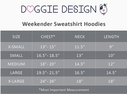 Weekender Dog Sweatshirt Hoodie - Pink & White Plaid